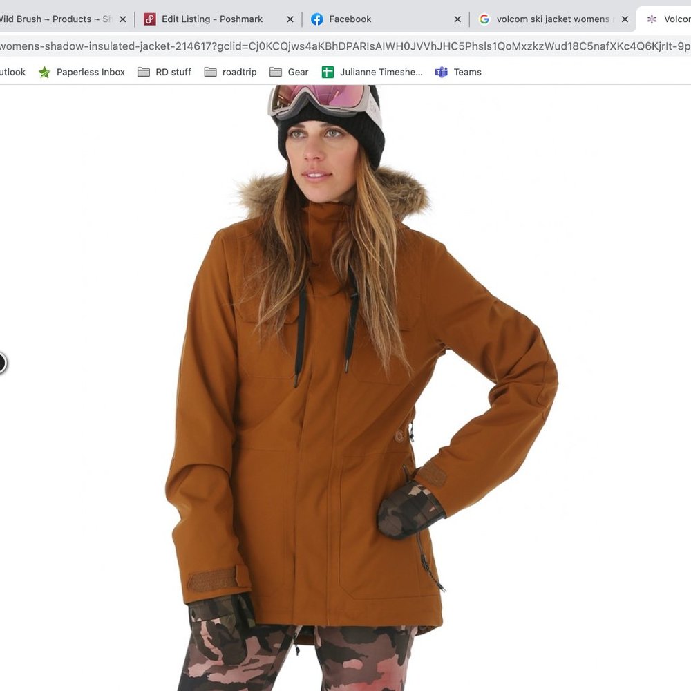 Volcom Women's Insulated Shadow Ski Jacket